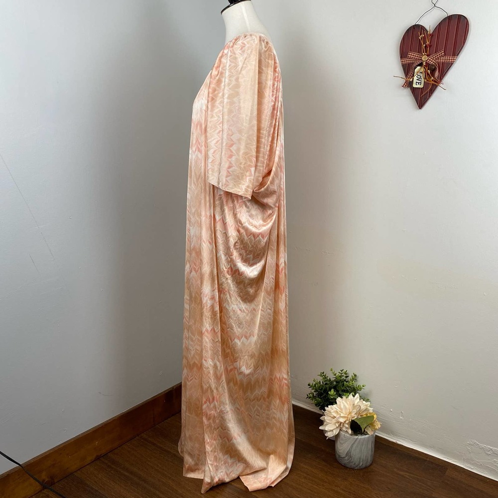 Georgie Keyloun Vintage 70s Neutral Kaftan Maxi Dress - Picture 8 of 8